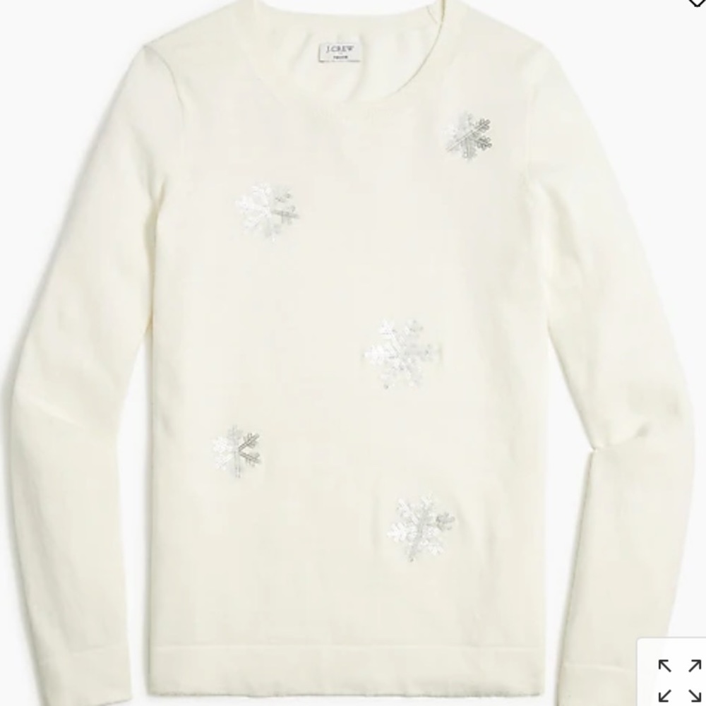 Jcrew Factory Sequin snowflake Teddie sweater
Item BC540 - Picture 1 of 2